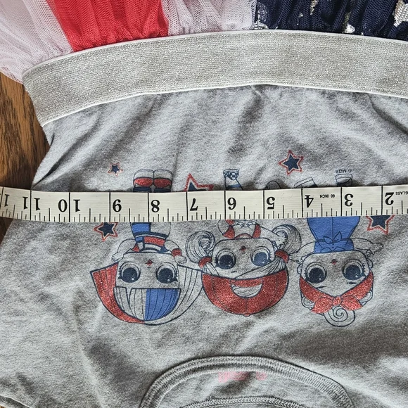 LoL Girls' Starry Dress with Tulle Skirt Xs - Picture 4 of 5